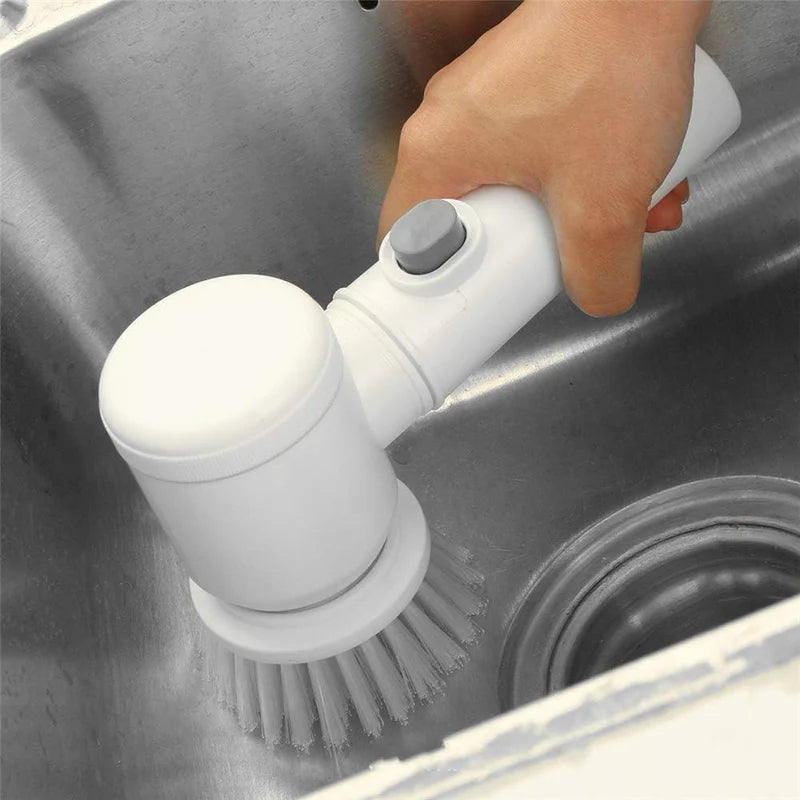 5-in-1 Electric Cleaning Brush – Cordless Spin Scrubber