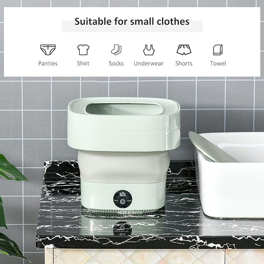 Portable Mini Washing Machine – Foldable & Compact