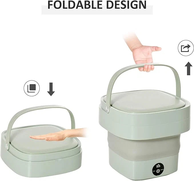 Portable Mini Washing Machine – Foldable & Compact
