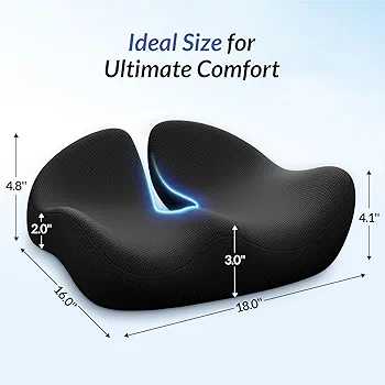 Ergonomic Seat Cushion – Memory Foam Comfort & Support